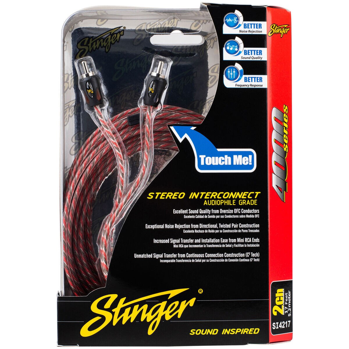 Stinger SI4217 4000 Series Two Channel RCA Interconnect Cable 17